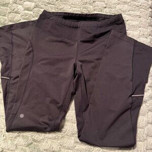 Athleta Black Full-Length Performance Pants | Size M | Sleek Athleisure Staple